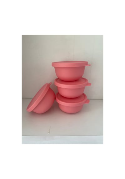 Aloha Kap 200ml 4lü Saklama Kabı Pembe