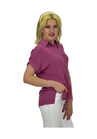 Kadın Ayrobin Kısa Kol Gömlek Bgl-st03696 001