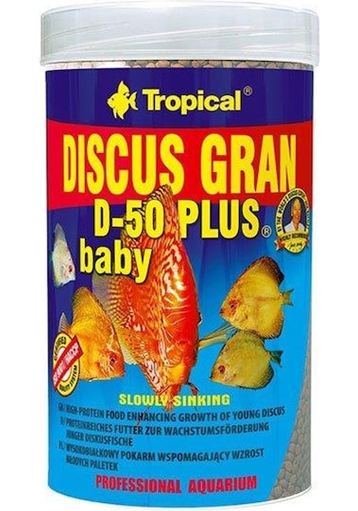 Tropical Discus Gan D-50 Plus Baby Yavru Balık Yemi 25 ML 130 G
