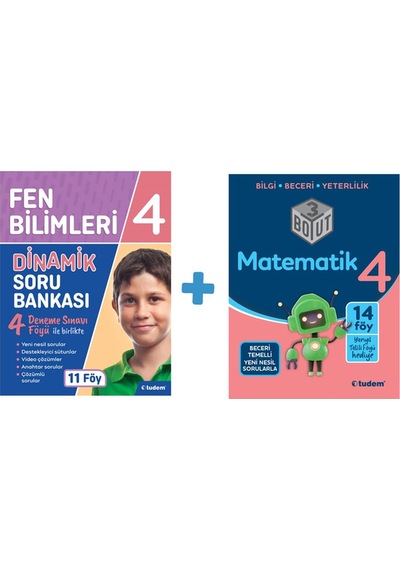 4.Sınıf Fen Bilimleri Dinamik Sb + 4.Sınıf Matematik 3 Boyut