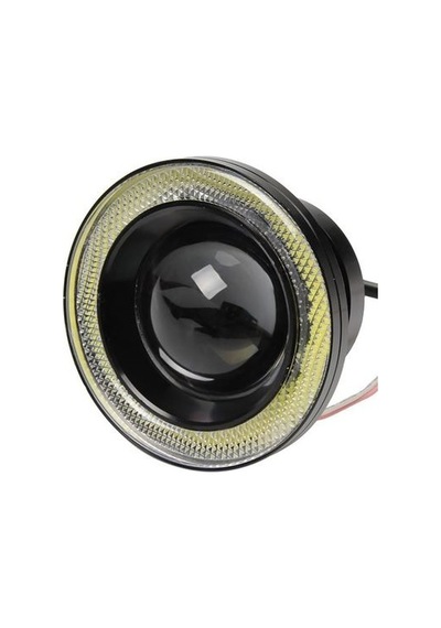 Universal Mercekli Angel Sis Farı Metal Su Geçirmez 76 Mm Sarı
