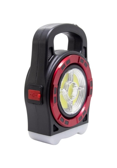 Gold Silver Gs 480 20w Güneş Enerjili Çok Fonksiyonlu Fener Siyah - Kırmızı