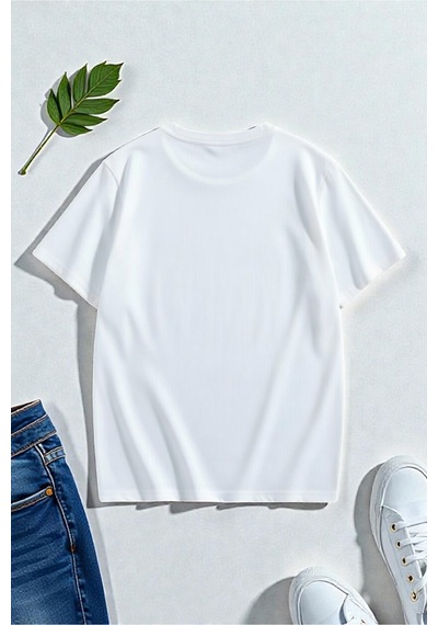 Uyguntarz Unisex Kafadar Ayılar Tasarım Tshirt Beyaz