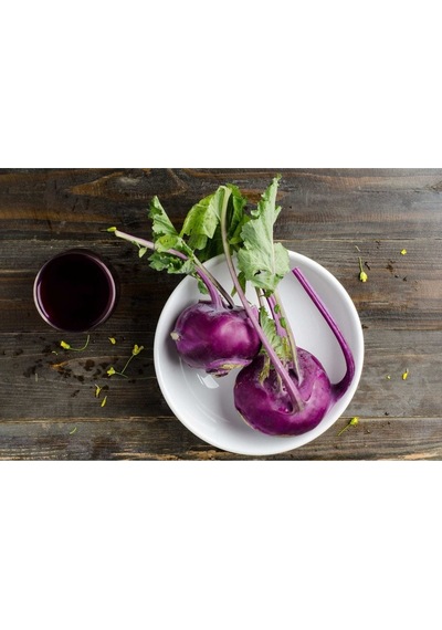 Mor Kohlrabi Tohumu Geleneksel Mor Alabaş Purple Vienna