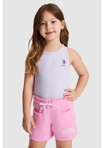 U.S. Polo Assn. U.s. Polo Assn. Kız Çocuk Lila Tişört Basic 50325671-vr034