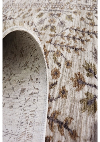 Eva Vintage Modern Halı Vizon Ve Kahverengi Kare/dikdörtgen Salon Halısı Renkli