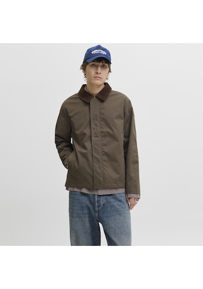Jack & Jones Erkek Gömlek Yaka Uzun Kollu Ceket - Wolf - 12299081 Canteen