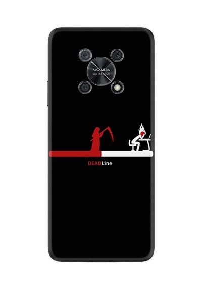 Huawei Nova Y90 Kılıf Silikon Desen Özel Seri Dead Line 1662