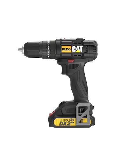 Cat DX155.1 18V / 2.0AH Li-ion Çift Akülü Profesyonel Şarjlı Darbeli Matkap