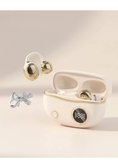 Kulak Klipsli Bluetooth Kulaklık Kompakt Ve Hafif 2 Kurdele Küpe li Mh-hs8699-7933