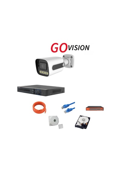 Go Vision 1'li 5mp 4k Ultgo Ra Hd Ip Güvenlik Kamera Seti Gece Görüşlü, Dış Mekan Uyumlu