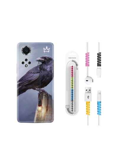 Huawei Nova 9 Kılıf Kablo Koruyuculu King Crow 1670
