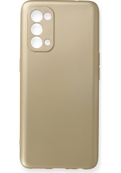 Newface Oppo Reno 5 Kılıf First Silikon - Gold Gold