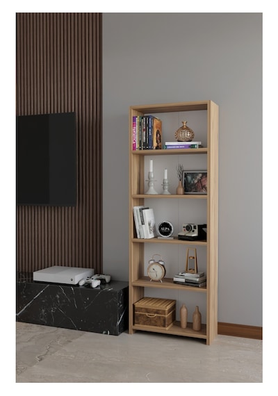 5 Raflı Kitaplık Dekoratif Çok Amaçlı Düzenleyici Raf 150 Cm Salon Çalışma Odası Raf Atlantik Çam 5 Raflı Kitaplık Dekoratif Çok Amaçlı Düzenleyici Raf 150 Cm Salon Çalışma Odası Raf Atlantik Çam