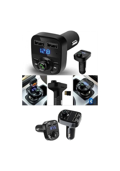 Araç Fm Transmitter 5.0 Bluetooth Araç Kiti Usb Mp3 Sd Kart Flash Için Uygun Çakmaklık Girişli