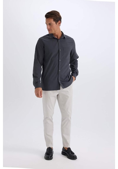DeFacto %100 Pamuk Yazlık Jogger Chino Pantolon Beli Bağcıklı Cepli Düz Paça Z9933AZ25SPGR94