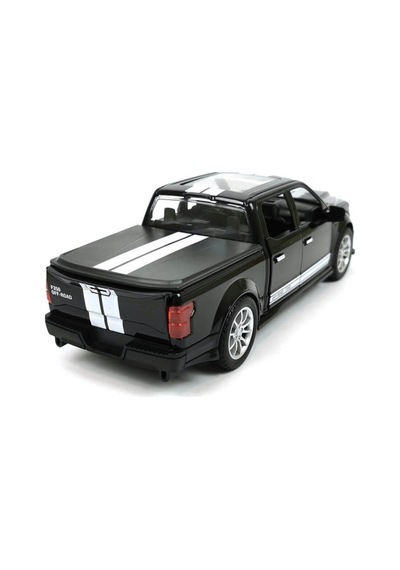 Ford Pickup 1:22 Ölçek Metal Siyah - Sesli, Işıklı Ve Çek Bırak Off-road Oyuncak Arazi Aracı Çok Renkli