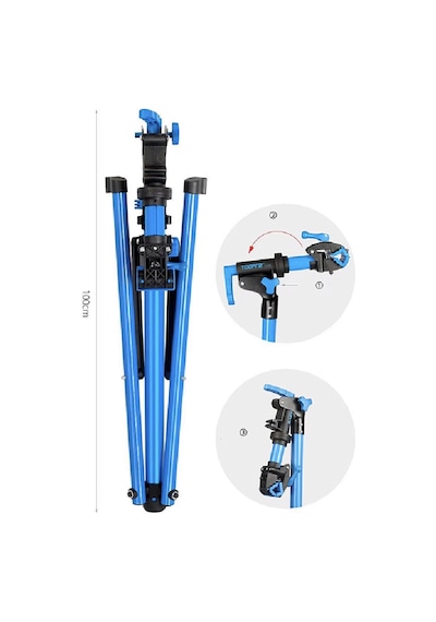 Toopre Tl-06l Katlanabilir Alüminyum Bisiklet Bakım Standı Mavi