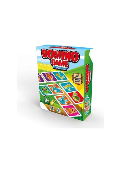 Domino Oyunu Hayvanlar Eğlenceli Eşleştirme Kartları 28 Adet Domino Kartlı Eğitici Kutu Oyunu