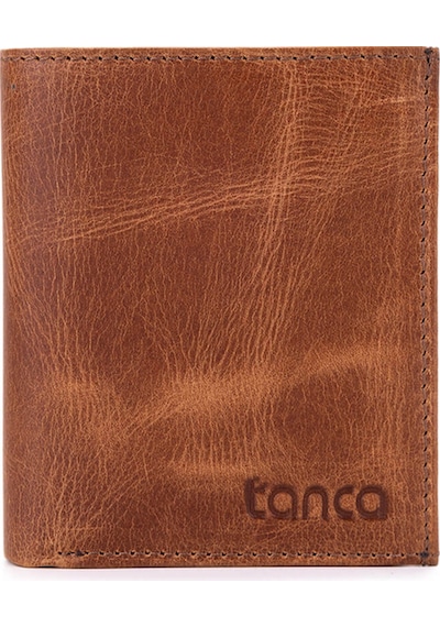 Tamer Tanca Erkek Hakiki Deri Taba Cuzdan 907 29 Erk Czdn Sk25-26 Taba Rıb Taba