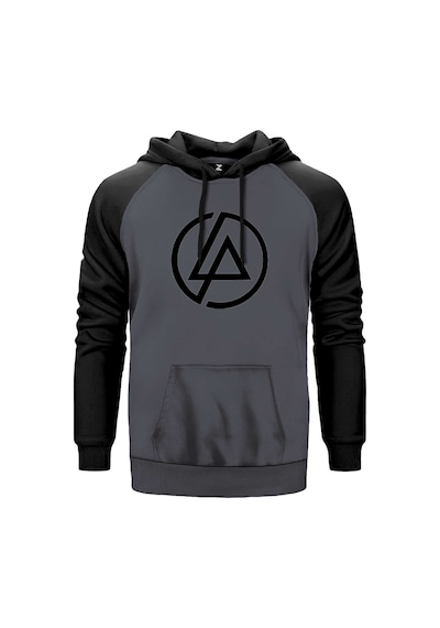 Linkin Park Classic Logo Gri Renk Reglan Kol Sweatshirt Gri