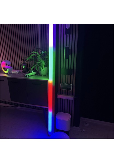 Pixel Rgb Led Işık Kanalı 12v Hazır Tak Çalıştır 2 Mt. Dinamik Efektli Alüminyum Profil Aydınlatma Seti Uzaktan Kumanda