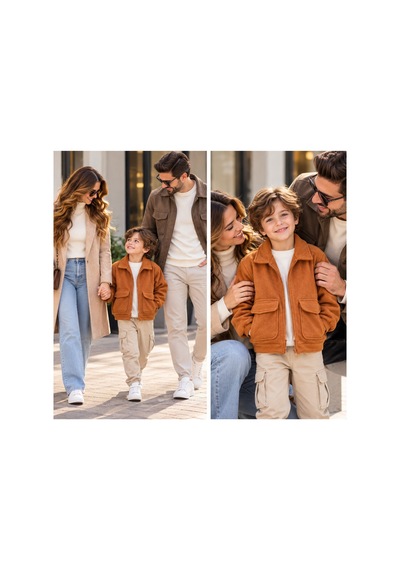 Messlife Cepli Erkek Çocuk Günlük Ceket Tarçın - 931948125 Tarçın