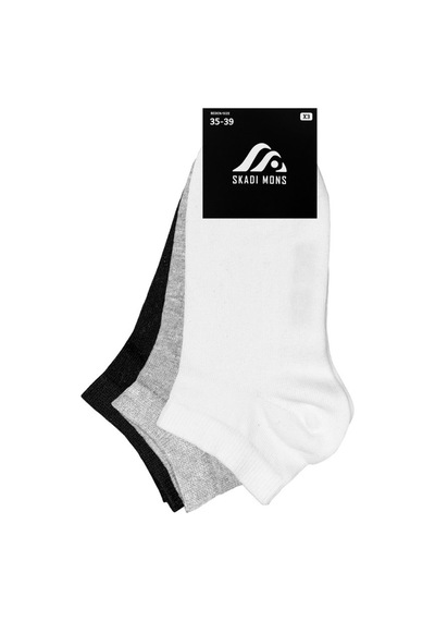 Skadi Mons Ankle 3 Pack Unisex Çorap 1605030123-901 Siyah
