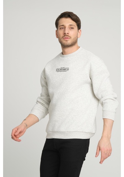 Alexander Gardi Alexandergardı İçi Polarlı Baskı Detaylı Sweatshırt B23-37401 001