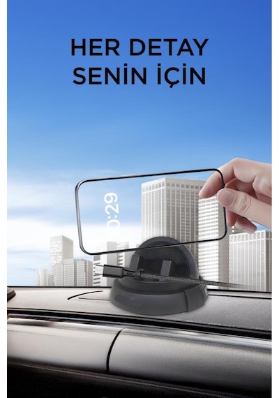 059 360 Derece Dönebilen Numaratörlü Güçlü Araç İçi Telefon Tutucu -