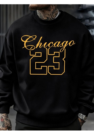 Startmore Tarzsokak Chicago Number 23 Jersey Prints Sweatshirt Man Fashion Soft Pullovers Autumn Casual Sportswea Siyah