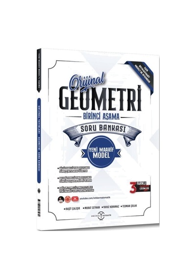 Orijinal Yayınları Matematik-geometri 1.aşama Maarif Soru Bankası Set 2 Kitap
