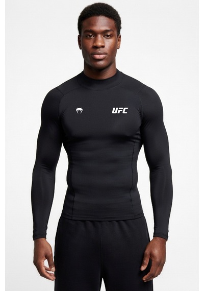 Premium Ufc Siyah Uzun Kol Compression Erkek T-shirt Spor Gym Fitness Boks Kickboks Mdl11 Siyah