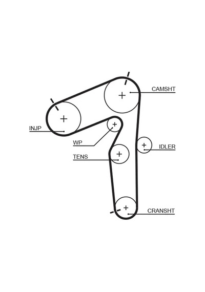Triger Kayışı - Fiat Palio, Punto, Doblo, Bravo, Strada, Marea, Brava - Gates-5462xs