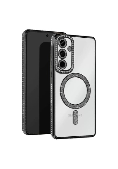 Newface Samsung Galaxy Uyumlu A55 5g Joke Simli Magneticsafe Kılıf - Siyah Diğer