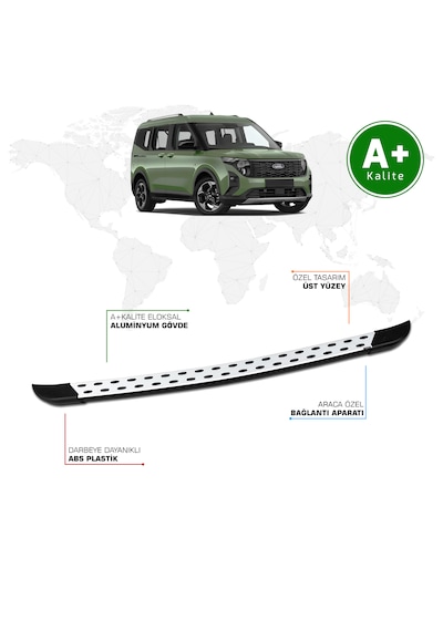 Ford Courier Arka Basamak 2024 Model Ve Sonrası Trimline
