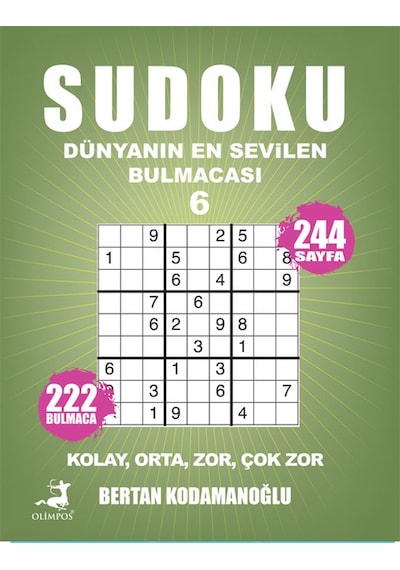 Sudoku Dünyanın En Sevilen Bulmacası 6 - Celal Kodamanoğlu - Olimpos Yayınları