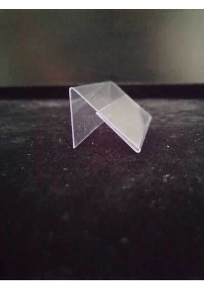 10 Adet Pvc Etiketlik Ürün Önü İsimlik 6x3 Cm Açılı Ürün Tanıtım