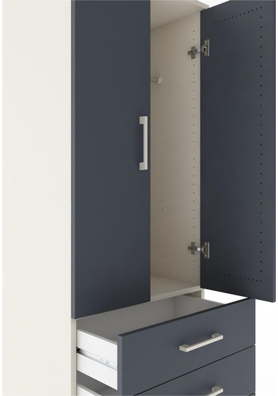 Hyperion Dolap Tek Raflı 4 Çekmeceli Tek Askılı 60x44x182 Ayt... Aytaşı