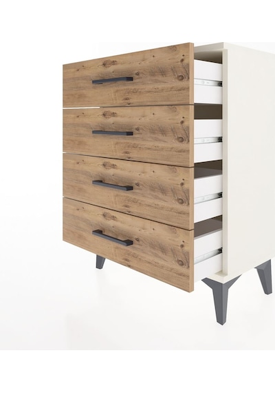 Arges Komodin 2 Raflı 60x30x80 Aytaşı-çam Aytaşı