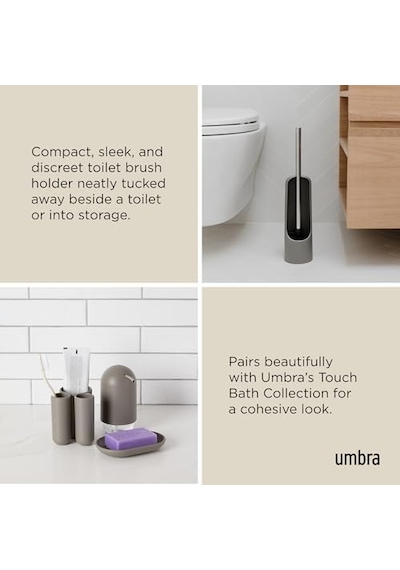 Umbra 023274-918 Touch Toilettenbürstenhalter, Grau 508 Yeşil