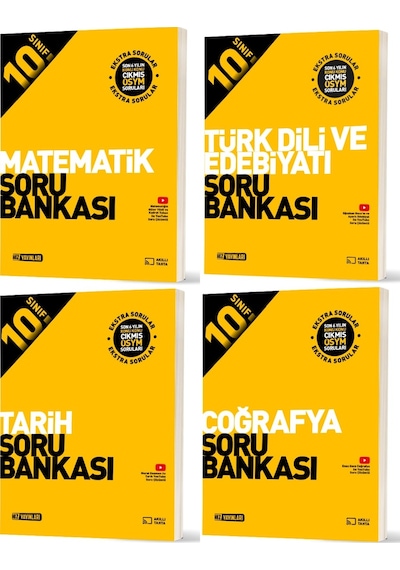 Hız 2026 10. Sınıf Matematik + Edebiyat + Tarih + Coğrafya Soru Bankası Seti 4 Kitap