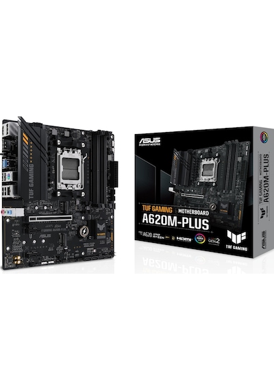 Asus TUF Gaming A620M-Plus AMD A620 6400 MHz (OC) DDR5 Soket AM5 mATX Anakart