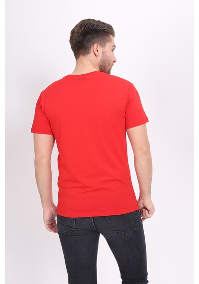 Toontoy Unisex Baskılı Tişört Kırmızı