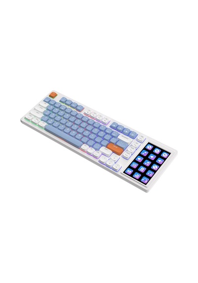 Akp-815 Low Profile Mekanik Klavye- 4.95 İnç Lcd Ekranlı Rgb- Gasket Gövde Yapısı