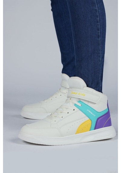 Jump 29185 Cırtlı Yüksek Bilekli Bej - Sarı Üniseks Çocuk Sneaker Günlük Spor Ayakkabı Jump 29185 Cırtlı Yüksek Bilekli Bej - Sarı Üniseks Çocuk Sneaker Günlük Spor Ayakkabı