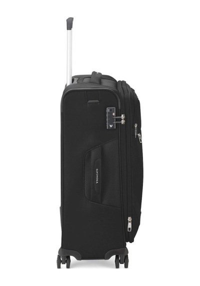 Roncato Joy Trolley Expandable Medium Orta Boy Tekerlekli Valiz Siyah Nero Siyah