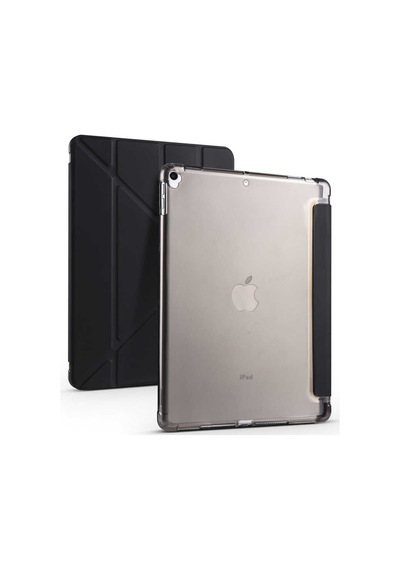 Apple Uyumlu iPad Pro 10.5 7.nesil Kılıf Tri Folding Kalem Bölmeli Standlı Kılıf