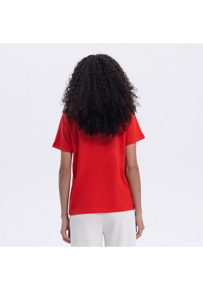 Ellesse Ef174-rd Bisiklet Yaka Kadın T-shirt - Kırmızı Kırmızı