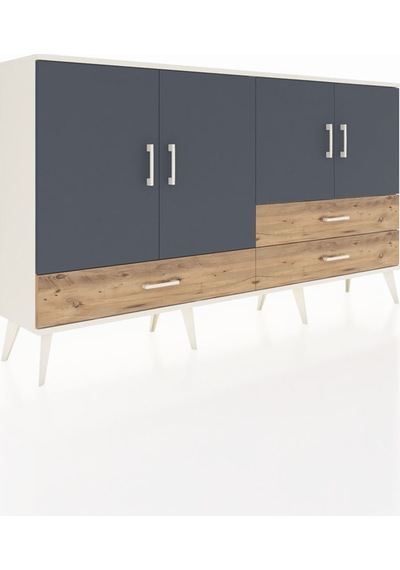 Arges Konsol 5 Raflı 3 Çekmeceli 4 Kapaklı 176x30x99 Aytaşı-antra Aytaşı-antrasit/çam Arges Konsol 5 Raflı 3 Çekmeceli 4 Kapaklı 176x30x99 Aytaşı-antra Aytaşı-antrasit/çam